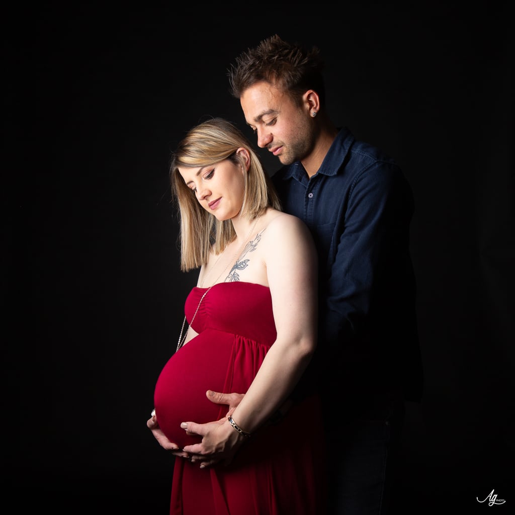 Photo de grossesse en studio par Aurélie Gaude