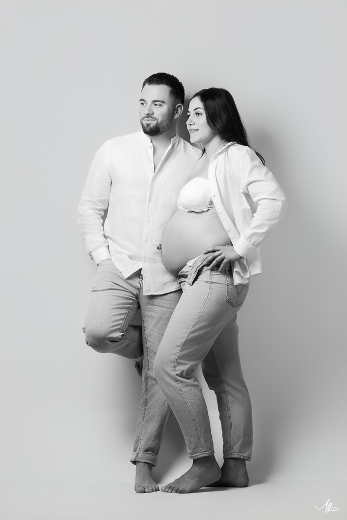 Femme enceinte - studio photo Isère